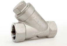 Check valve thread connection